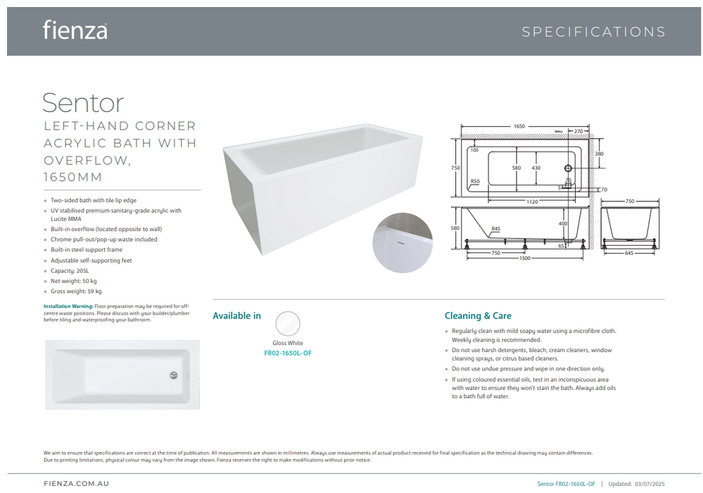 Product Specs