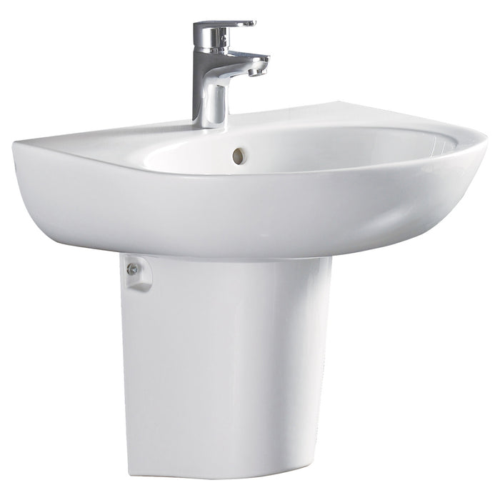 Fienza Stella Care Wall Basin (One Tap Hole, With Shroud)