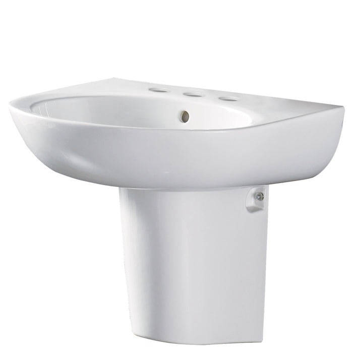Fienza Stella Care Wall Basin (3 Tap Holes, With Shroud)