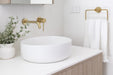 Margot basin with Brushed Gold tapware