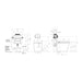 Specification Line drawing with Argent Low Level Smart Cistern