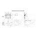 Specification Line Drawing with ViSmart 80 Cistern