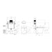 Specification Line Drawing with ViSmart Low Level Cistern