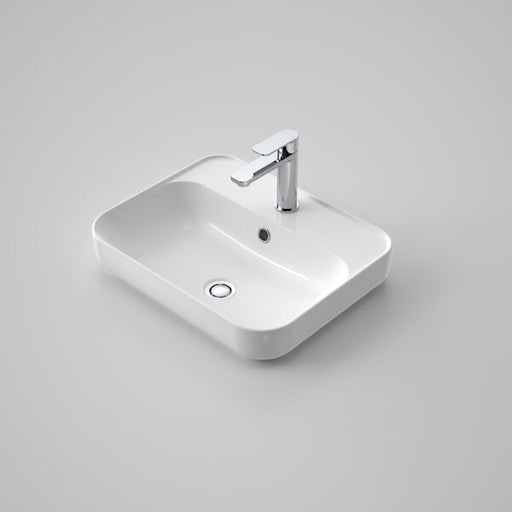 Caroma | Tribute Rectangle 500 Inset Basin 1 Taphole (White)