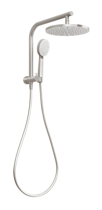 Vivid Slimline Compact Twin Shower (Brushed Nickel)