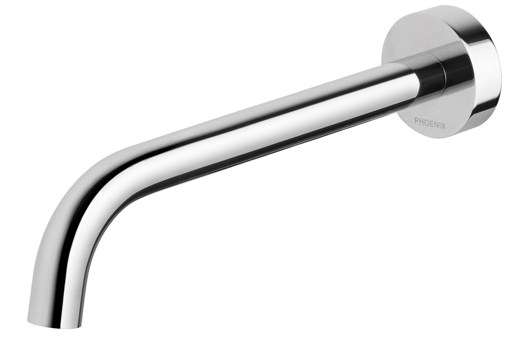 Vivid Slimline Wall Basin Outlet 230mm Curved (Chrome)