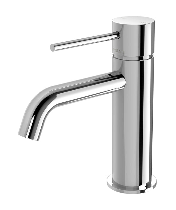 Vivid Slimline Basin Mixer Curved Spout (Chrome)