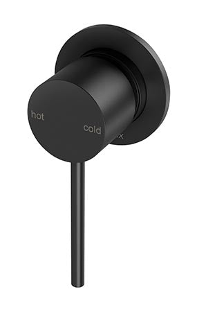  Vivid Slimline Shower / Wall Mixer 60mm Backplate (Matte Black)