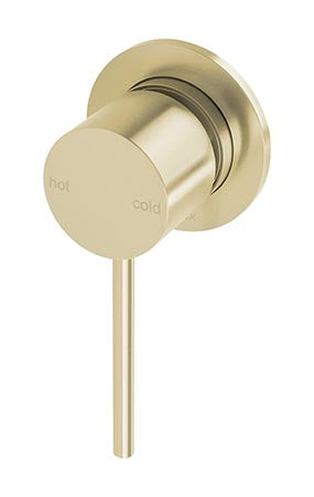 Vivid Slimline Shower / Wall Mixer 60mm Backplate (Brushed Gold)