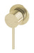 Vivid Slimline Shower / Wall Mixer 60mm Backplate (Brushed Gold)