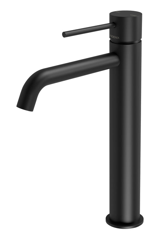 Vivid Slimline Vessel Mixer Curved Spout (Matte Black)