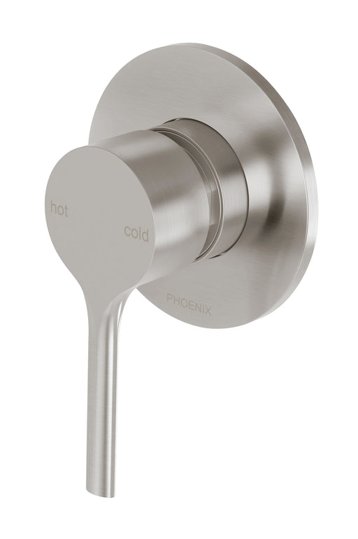 Vivid Slimline Oval Shower / Wall Mixer (Brushed Nickel)