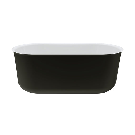 Fienza Windsor Freestanding Acrylic Bath No Overflow - 1500mm (Matte Black)