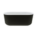 Fienza Windsor Freestanding Acrylic Bath No Overflow - 1500mm (Matte Black)
