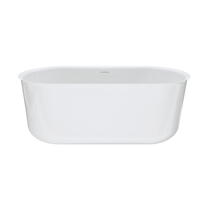 Fienza Windsor Freestanding Acrylic Bath with Overflow - 1500mm (Gloss White)