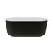 Fienza Windsor Freestanding Acrylic Bath with Overflow - 1500mm (Matte Black)
