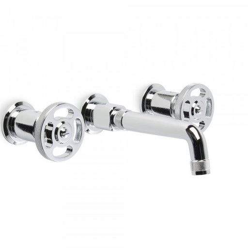 Industrica Wall Set with 180mm Spout (Cross Handles)
