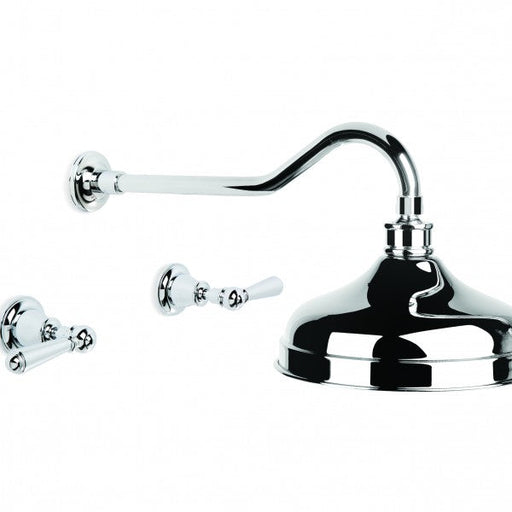 Neu England Shower Set with 200mm Ball Joint Rose (Lever) (Chrome)