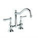 Neu England Kitchen Mixer with Traditional Swivel Spout 140mm Fixed Centres (Levers) (Chrome)