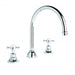 Winslow Spa Set with Curved Swivel Spout (Cross Handles) (Chrome) (Flow Control)