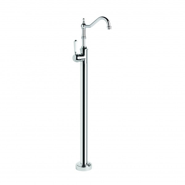 Winslow Bath Mixer Floor Mounted with Traditional Swivel Spout (Lever) (Chrome)