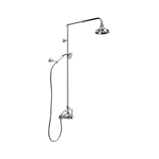Winslow Mixer Shower exposed with 150mm Rose, Handshower and Diverter (Lever) (Chrome)