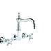 Winslow Wall Set with 175mm Traditional Swivel Spout (Cross Handles) (Chrome)