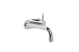 Yokato Wall Bath Set with 160mm Spout, Backplate, Mixer and Installation Kit (Knurled Lever) (Chrome)