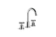 City Plus Basin Set with Swivel Spout and Cross Handle Taps (Chrome)