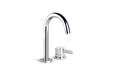 City Que Basin Set with Swivel Spout and Hob Mixer (Chrome)