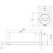 Ortho Wall Basin/Bath Outlet 200mm (Line Drawing)