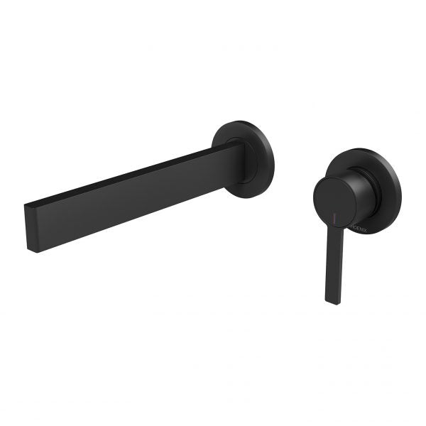 Lexi MKII Wall Bath Set with 200mm Outlet (Matte Black)