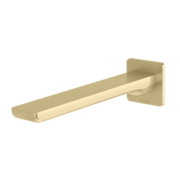 Gloss MkII Wall Basin/Bath Outlet 200mm (Brushed Gold)