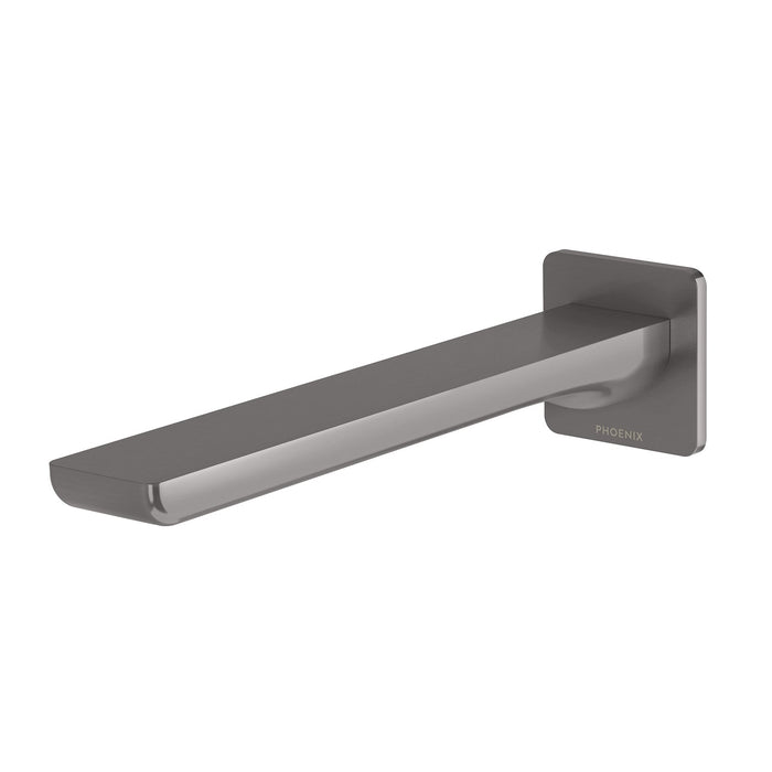 Gloss MkII Wall Basin/Bath Outlet 200mm (Brushed Carbon)
