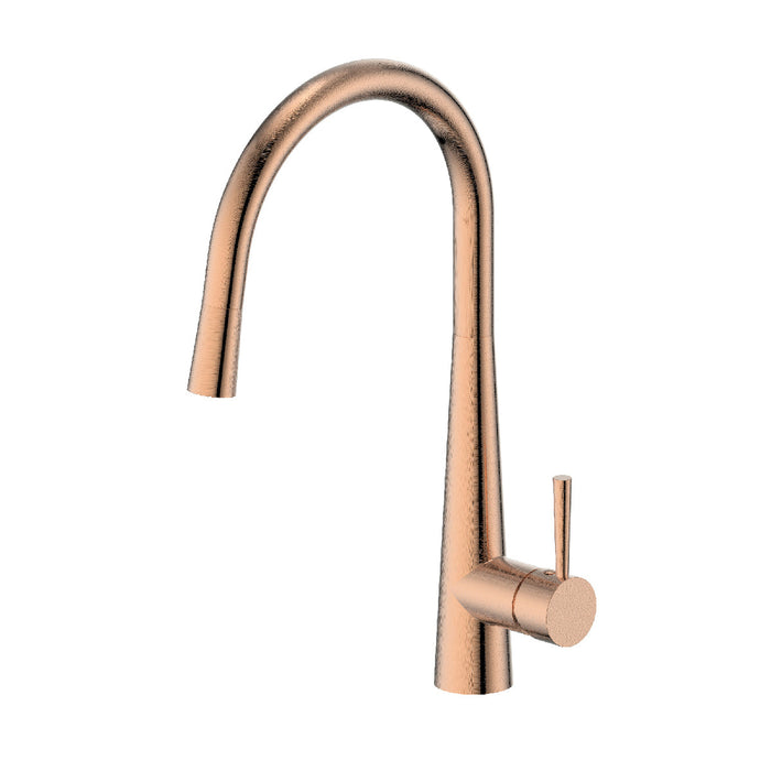 Galiano Pull Down Sink Mixer Brushed Copper Dual Function