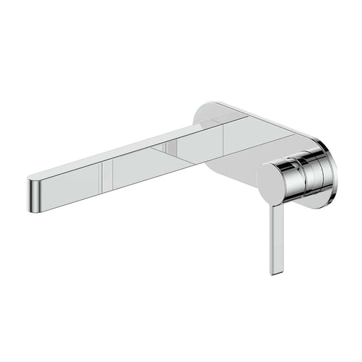 Glint Wall Basin Mixer Set with Backplate in Chrome