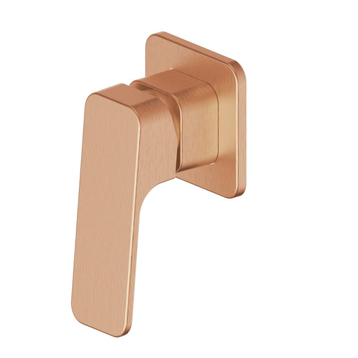 Swept Wall Mixer in Brushed Copper
