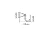 Bastow Federation Robe Hook (Line Drawing)