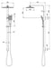 NX CAPE TWIN SHOWER (Line Drawing)