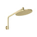 Ormond High Rise Shower Arm and Rose with LuxeXP in Brushed Gold