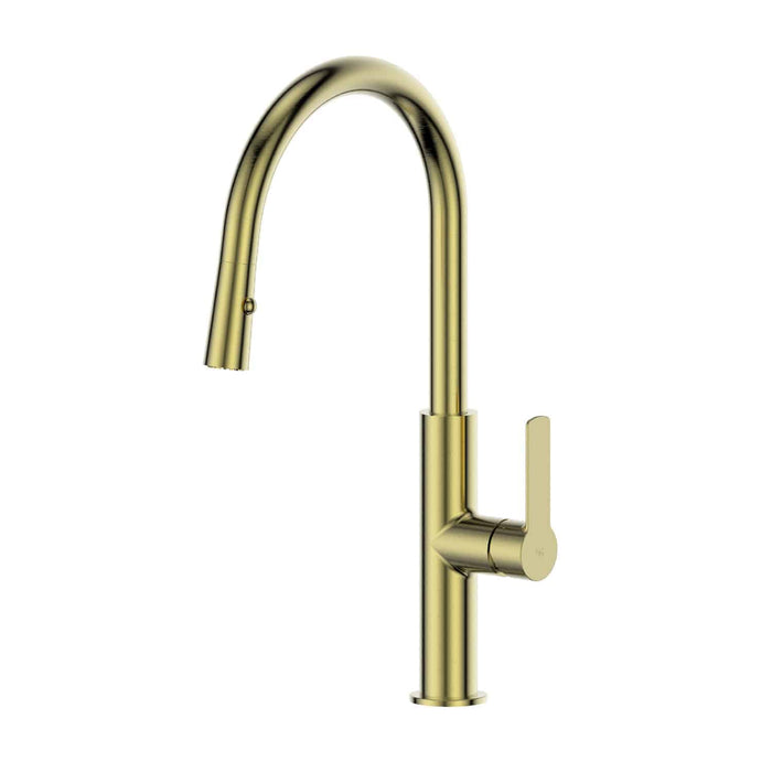 Astro II Pull Down Sink Mixer in Brushed Brass