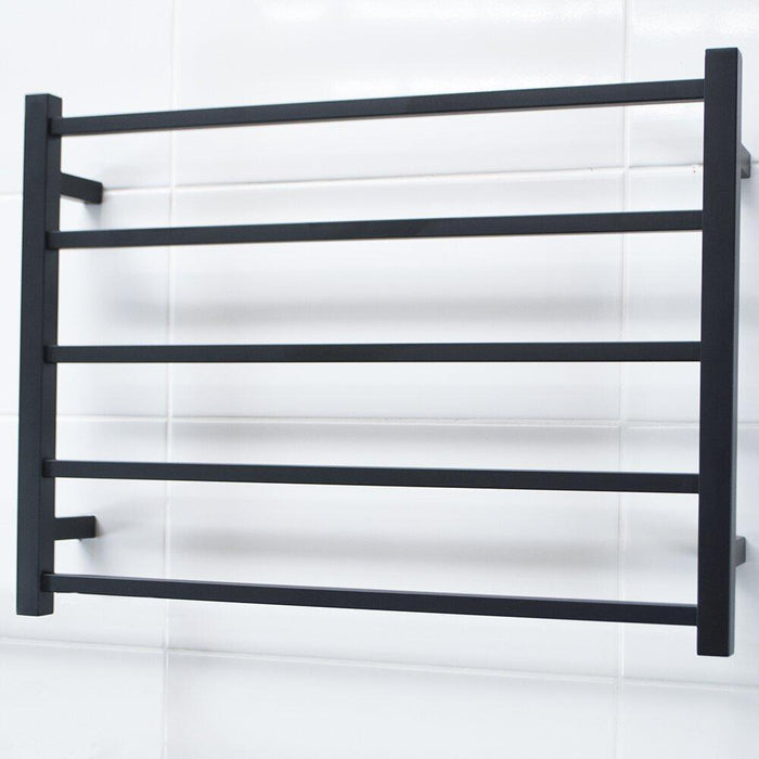 Radiant Heated Towel Rail Square 750x550 (Matte Black)