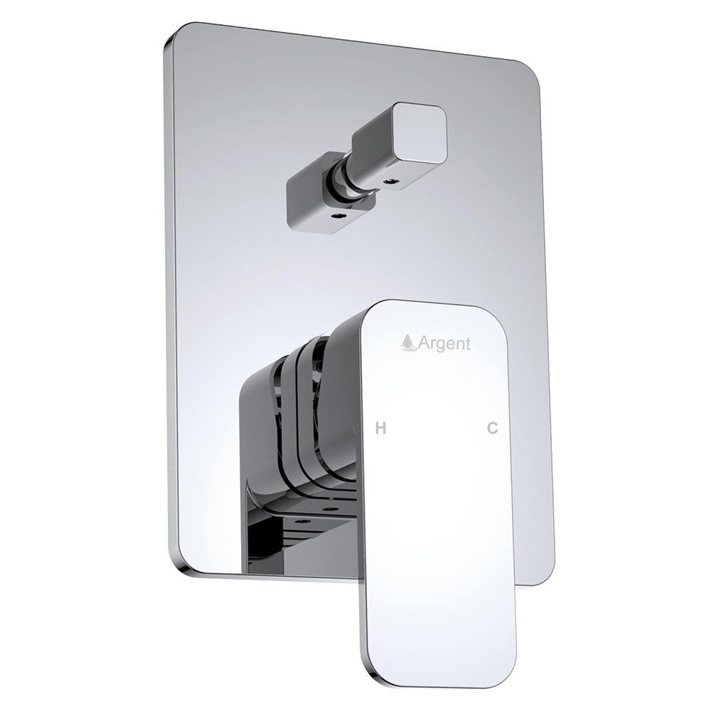 Kubic Shower/Wall Diverter Mixer (Chrome) — The Bathroom Biz