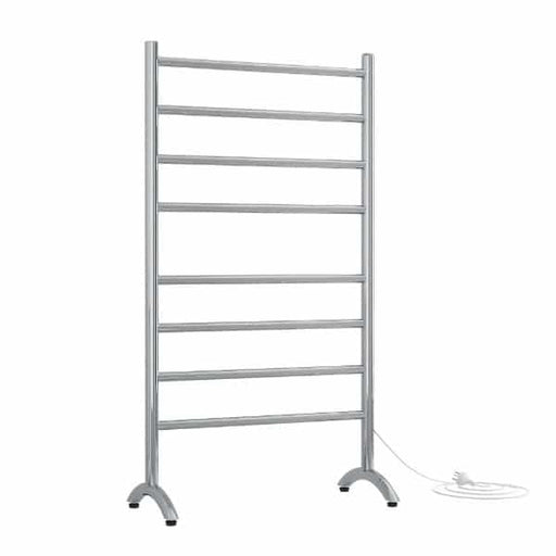Thermorail Free Standing Heated Towel Rail Round 8 Bar with Plug