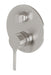 Vivid Slimline Oval Shower / Bath Diverter Mixer (Brushed Nickel)